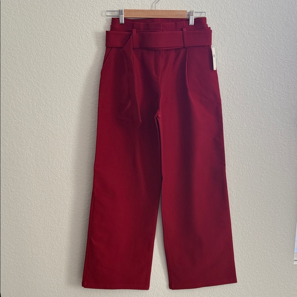 Anthropologie Red Wide Leg Pants Size S (US6)